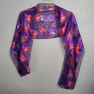 Purple With Red Hats Women's Scarf